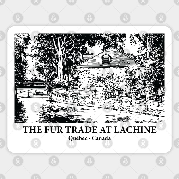 The Fur Trade at Lachine - Québec Magnet by Lakeric